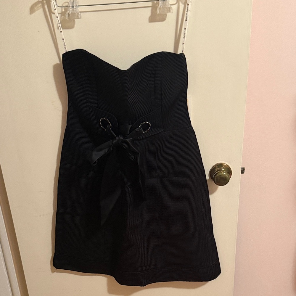 Nanette Lepore Black Strapless Dress